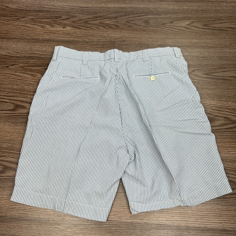 Polo Ralph Lauren Blue & White Seersucker Shorts 38 - Picture 2 of 6